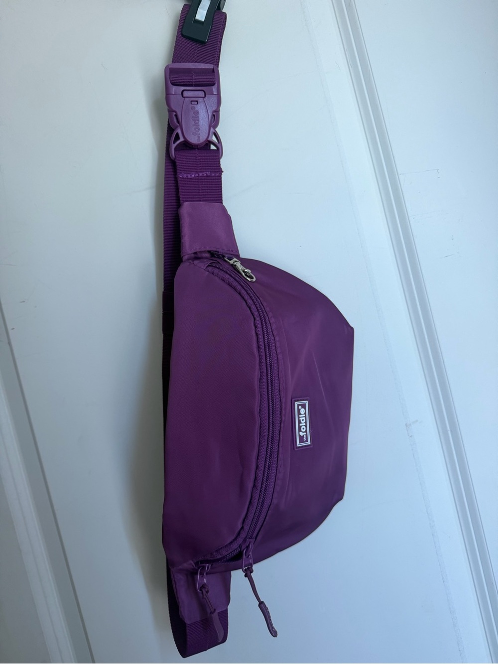 The foodie crossbody Purple women’s Sling Belt Bag casual travel longwear